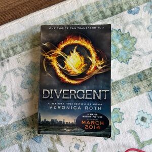 Divergent Book with Fiery Cover